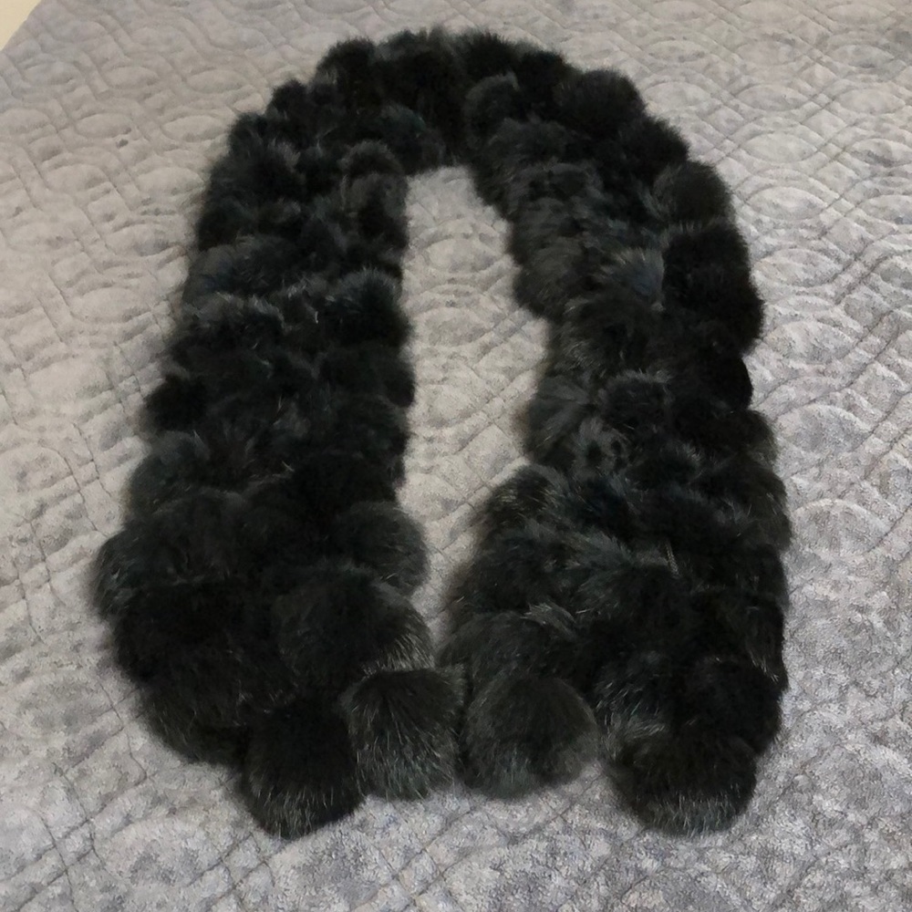 Genuine Fur Scarf. 55” L x 5” W